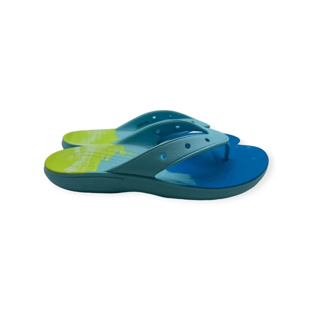 Crocs Ombre Slides Thong Sandals‎ Slipper Artic Blue Green Unisex Men's Size 13